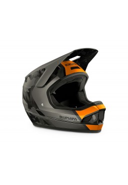 Bluegrass LEGIT bicycle helmet, orange camo matt, size L 58-60 cm