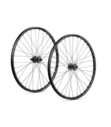 Koła MTB 29" Accent EXE BOOST v2, czarno-grafitowe, komplet, proste szprychy 28H, bębenek SRAM XD