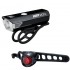 Zestaw lamp rowerowych Cateye AMPP 200 HL-EL042RC / ORB-RC SL-LD160RC