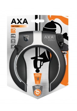 Frame Ring Lock AXA VICTORY (Non Retractable) Black and Silver