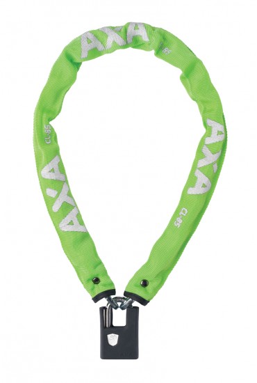 AXA Clinch+ 85 Chain Lock 85cm/6mm with Padlock Green