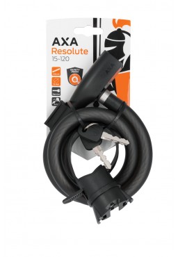 Cable Lock AXA RESOLUTE 120/15 15mm/120cm with Frame Holder