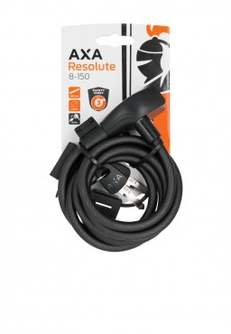 Cable Lock AXA RESOLUTE 150/8 8mm/150cm with Frame Holder