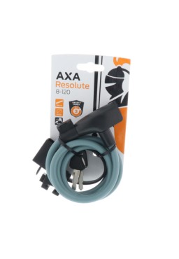 Cable Lock AXA RESOLUTE 120/8 8mm/120cm with Frame Holder Army Green