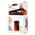 Zestaw lamp rowerowych AXA COMPACTLINE 35 lux / 1 dioda USB on/off czarna