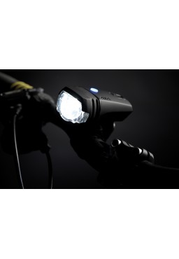 AXA Bicycle Light Set GREENLINE 15 Lux/ 1 LED USB on/off Black