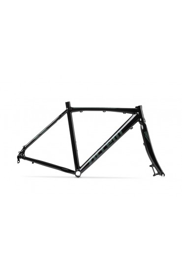 ACCENT FALCON Gravel Bike Frame (Frame+Fork+Headset) black grey, size XS (50 cm)