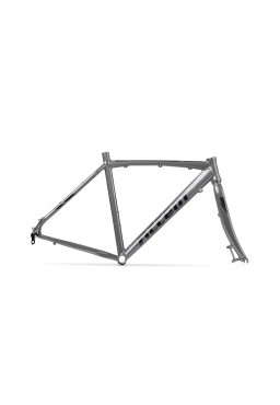 ACCENT FALCON Gravel Bike Frame (Frame+Fork+Headset) grey black, size XS (50 cm)