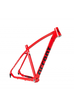 ACCENT Point MTB 29" bicycle frame red black, Size L, 142x12mm