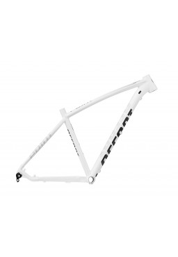 ACCENT Point MTB 29" bicycle frame white black , Size M, 142x12mm