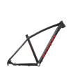 ACCENT Point MTB 29" bicycle frame black red, Size S, 142x12mm
