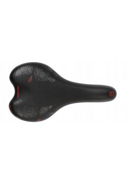 Accent Bellissima Bicycle Women's Saddle, Black - Red