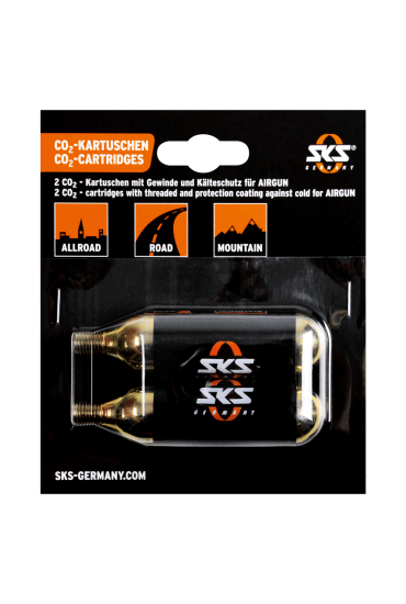 SKS CO2 CARTRIDGE SET No thread for AIRCHAMP PRO 2*16g