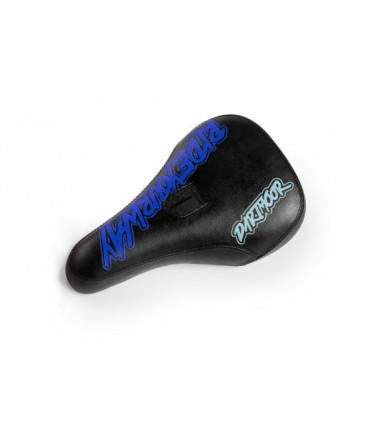 Siodełko Dartmoor Fatty Pivotal czarne/Space Blue eko-skóra