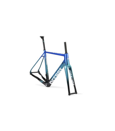 Rama przełajowa ACCENT CX-ONE Carbon niebiesko-zielona set (rama, widelec, stery, wspornik siodła), rozmiar L (56 cm)