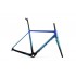 ACCENT CX-ONE Carbon Cyclocross Bike Frame (Frame+Fork+Headset, Suspension seatpost) blue green, Size XS (50 cm)