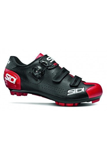 Volwassen Zelfgenoegzaamheid mot SIDI TRACE 2 MTB shoes black red, size 44