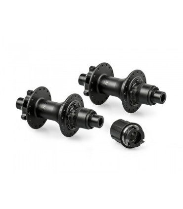 Dartmoor Hub Reel v.2, Rear, 135/142x12mm, Shimano HG, 32H, Black Anodized