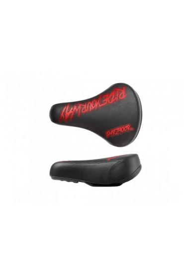 Dartmoor Saddle Streetfighter Cr-Mo Hollow Rails, Black/Red Devil Eco-Leather