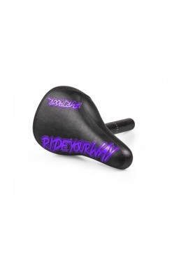 Dartmoor Saddle/Seatpost Fatty Combo Black/Purple Eco-Leather, Seatpost 27,2x200mm