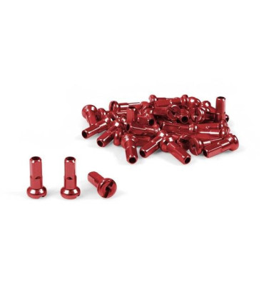 Dartmoor Aluminium Nipples Red Anodized, 38 pcs.