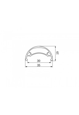 Dartmoor Rim Raptor 26", 32 Holes, Tubeless Ready, Black Anodized