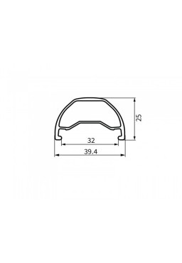 Obręcz Dartmoor Shield Wide 27.5", 32 otwory, tubeless ready, matowa czarna anodowana