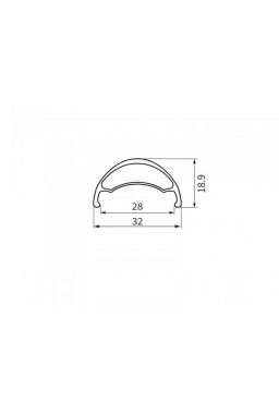 Obręcz Dartmoor Tomcat 27.5", 32 otwory, tubeless ready, czarna anodowana