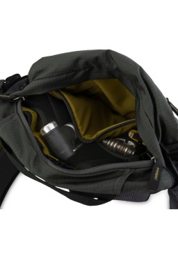 Acepac Onyx 5 Grey Bicycle Waist Bag, Roomy stretch pockets