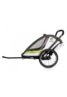 Hamax Breeze Twin Child Bike Trailer & Stroller White-Green