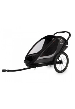 Hamax Cocoon Twin Child Bike Trailer & Stroller Grey-Black