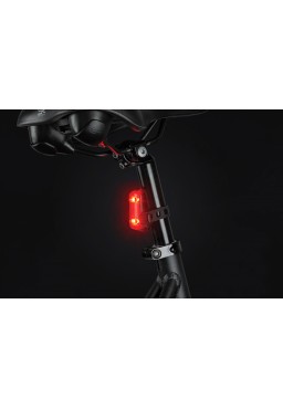 Rear Bicycle Light AXA DWN Basic 1 Led USB on/off, Red