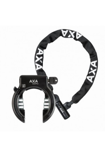 AXA Frame Lock SOLID PLUS, LINQ CITY 100 100cm/7mm Chain Lock with Padlock