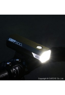 Cateye Front Bicycle Light AMPP 500 HL-EL085RC, Grey