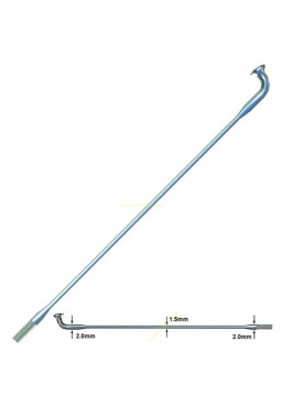 Sapim Laser Szprychy cieniowane 257mm czarne 36 szt.