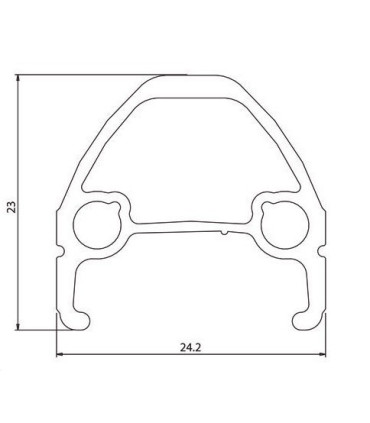 Author MTB Rim Argon 27.5", 32H, CNC Black