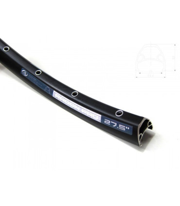 Author MTB Rim Neon Pro 27.5", Disc, 32H, Black