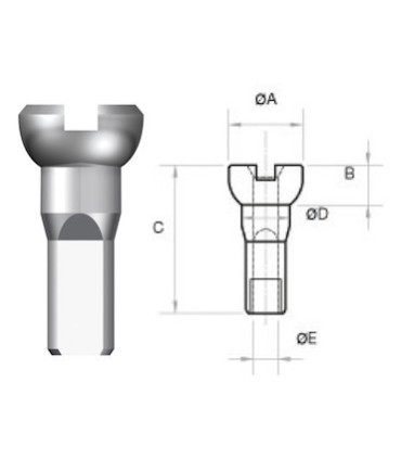 Nyple aluminiowe Sapim POLYAX 12mm 36szt. Srebrne
