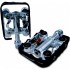 Author One Side Clip-less Pedals A-sport 25, Silver-Black