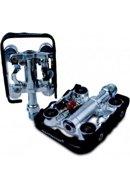 Author One Side Clip-less Pedals A-Sport 25, Silver-Black