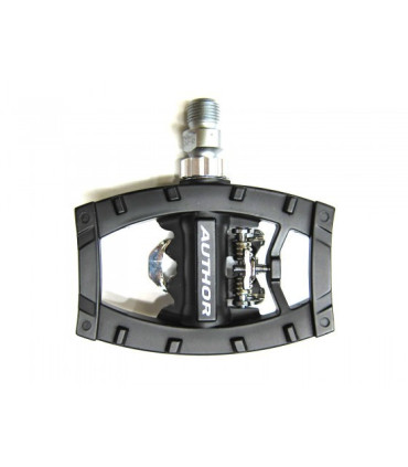 Author One Side Clip-less Pedals A-Sport 35, Black-Silver