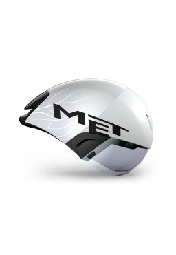 MET CODATRONCA aero helmet, white silver, size L