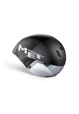 MET CODATRONCA aero helmet, black silver, size L
