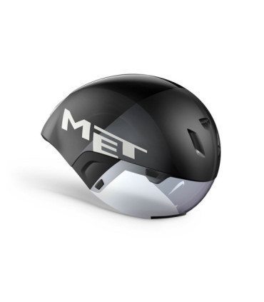 MET CODATRONCA aero helmet, black silver, size L