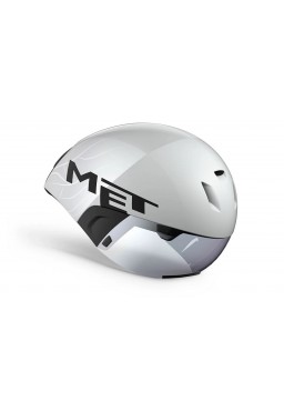 MET CODATRONCA aero helmet, white silver, size M