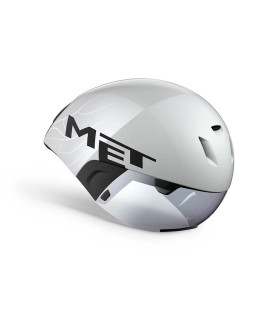 MET CODATRONCA aero helmet, white silver, size M