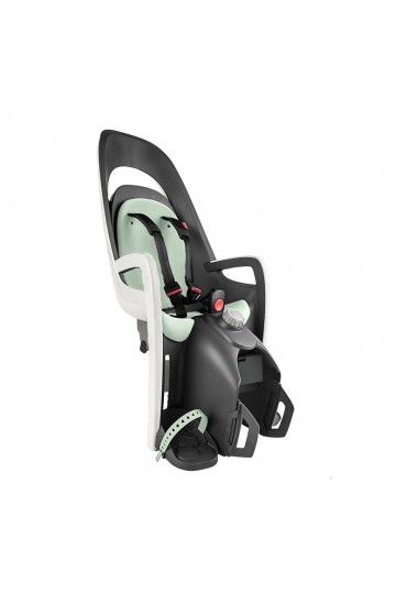 Hamax Caress bicycle child seat grey white mint, adapter