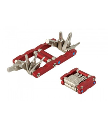 Zestaw kluczy Author EXPERT 9 czerwono-srebrne