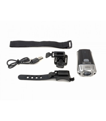 Author Front Bicycle Light SOLARIS 300 lm USB, Black