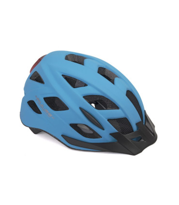 Kask rowerowy AUTHOR PULSE LED X8 niebieski fluo 58-61 (z lampką tylną)